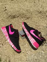 nike rosherun pattern baskets mujer mode black rose